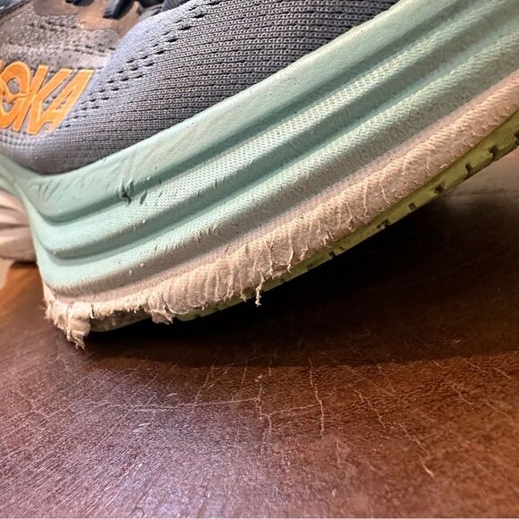 HOKA Bondi 8 Men's Size 13 Wide - outsole dmg - Picture 7 of 12